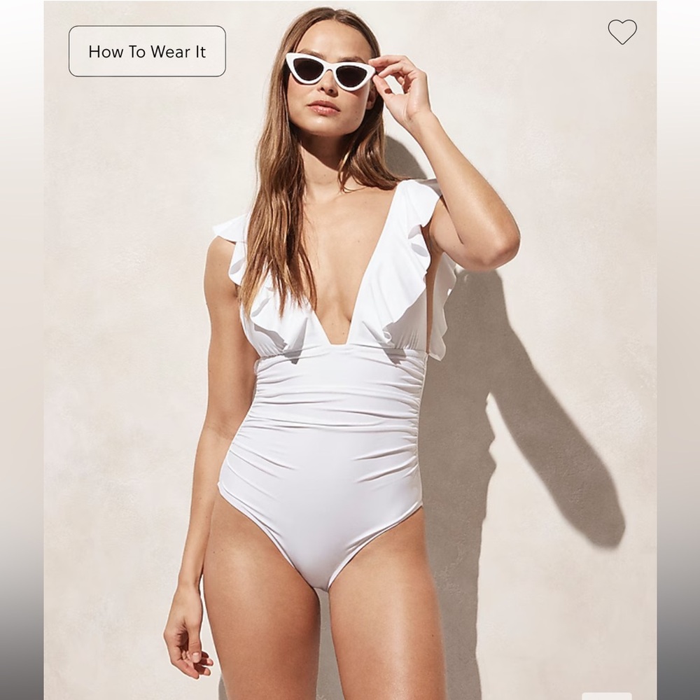 JCrew white one piece. NWT